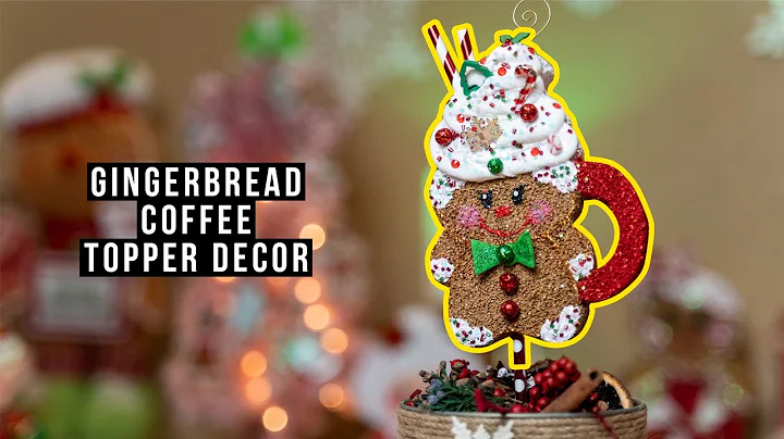Gingerbread Coffee Topper Decor DIY
