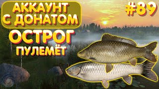 Аккаунт с донатом #89 | Острог - Карп, Амур | Пулемётный клёв | Русская Рыбалка 4