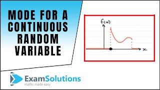 Mode for a Continuous Random Variable | ExamSolutions
