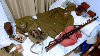 サバゲ 日本兵) 日本軍の装備紹介①被服編：軍服、水筒、雑嚢等