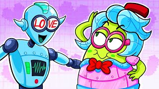 Robot Fell In Love With My Boyfriend || Pear Couple