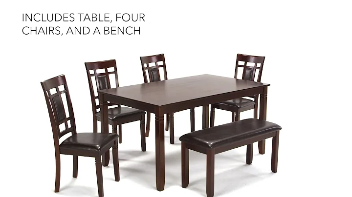 Ashley HomeStore | Bennox Dining Room Table and Chairs with Bench