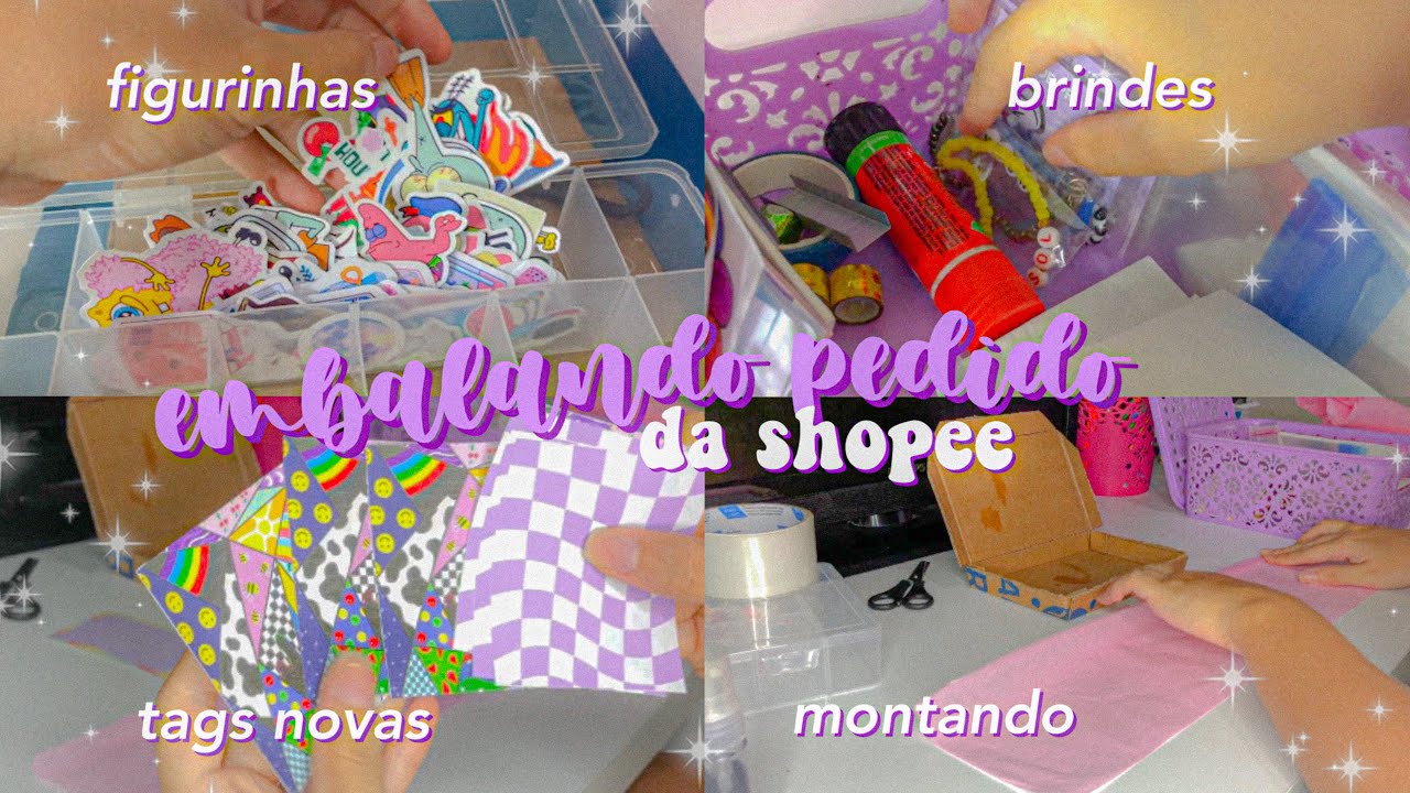 embalagem nova da loja✨brindes, tags e +😍- Sara Quintino