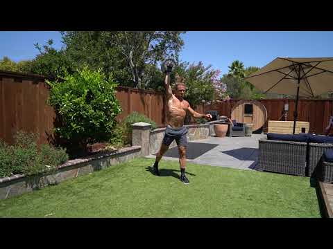 Split Stance Dumbbell Muscle Snatch
