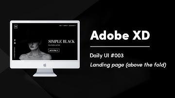 Daily UI 003 Landing Page (above the fold) | Adobe XD