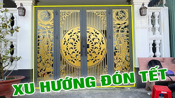 Cửa Cổng CNC Hoa Văn Trống Đồng Kèm Chữ TÀI-LỘC Xu Hướng Đón Tết | Xây Dựng Cát Biển