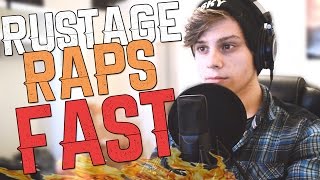 Video thumbnail of "RUSTAGE RAPS FAST - 301 words UNDER 1 minute"