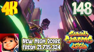 Subway Surfers City - Gameplay 148 - Fresh New High Score (21,735,324) screenshot 2