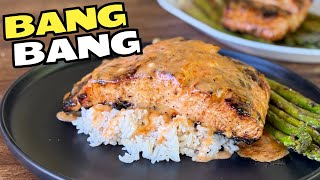 Bang Bang Salmon on the Blackstone - EASY and DELICIOUS Griddle Recipe!