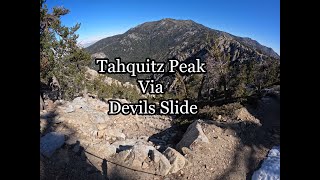 Hiking up Tahquitz Peak Via Devils Slide - ASMR