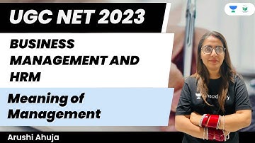 Business Management and HRM | Meaning of Management | Arushi Ahuja