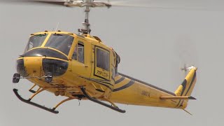 Akagi-Helicopter Fuji Bell 204B-2 JA9347 Approach and Landing