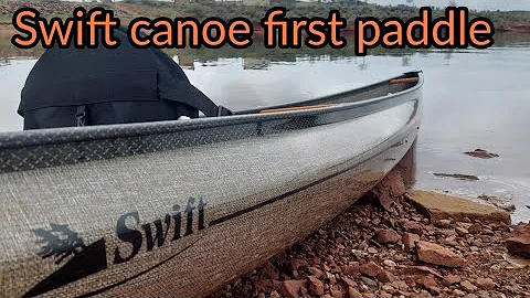 Taking my swift canoe on its first paddle