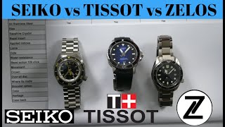 SEIKO vs TISSOT vs ZELOS - The SBDC061 vs Tissot Seastar 1000 vs Zelos Hammerhead V2