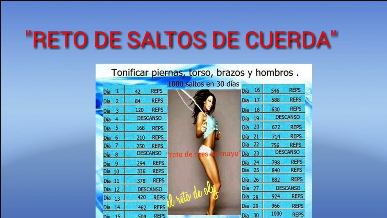 100 saltos de cuerda diarios