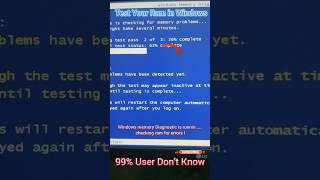 Computer Hang Ho Raha Hai  RAM Error Kaise Check Kare Bina Software Ke   100% Free #tips #tricks