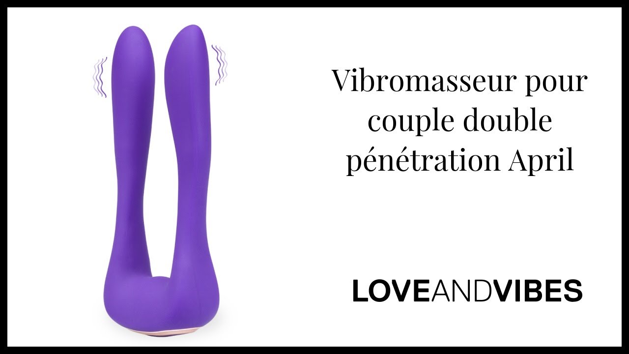 Vibromasseur pour couple double pénétration April - LOVE AND VIBES