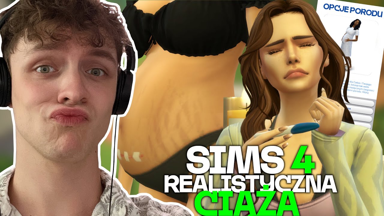 SPRAWIŁEM, ŻE MOJA SIMKA MA CIĄŻĘ JAK W PRAWDZIWYM ŻYCIU.. i to było za dużo | SIMS 4 CIĄŻA
