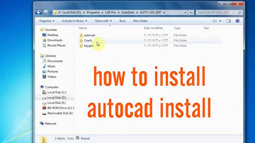 How to install AutoCAD 2007