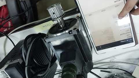 Testing Position control and JOG on PANASONIC AC SERVO A5 motor S/N 10070067N