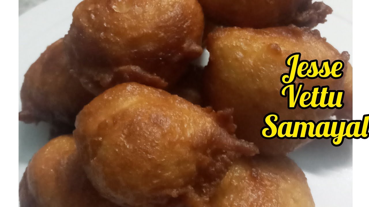 Sweet Bonda Recipe in Tamil (with Yeast)/Soft  Sweet Snacks Recipe in Tamil/ Jesse Vettu Samayal