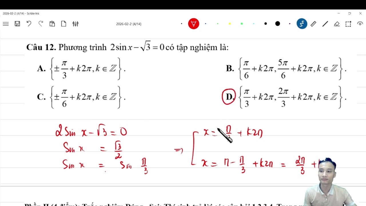 TOÁN THẦY HOÀNG CHỮA ĐỀ KHẢO SÁT 11 MAI ANH TUẤN (THANH HÓA)