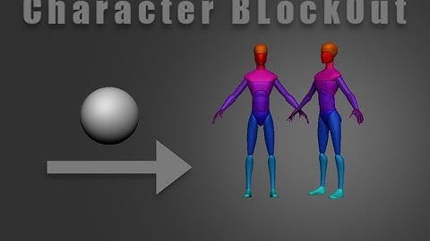 zbrush simple character blockout timelapse