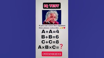 IQ TEST Brain Test Maths quiz Solve equation Genius Test ⁉️ #shorts #shortsfeed #youtubeshorts 🙏🥺❤️👇
