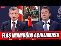 Davutoğlu ve Babacan'dan flaş Ekrem İmamoğlu açıklaması!