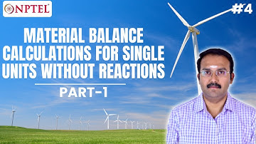 #4 Material Balance Calculations for Single Units Without Reactions | Part 1