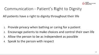 Caregiver Training Part 1