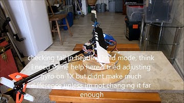 blade 450 rate mode & heading hold checks