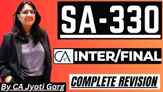 SA 330 "Auditor's Responses to Assessed Risk" | CA Inter - CA Final | By @CAJyotiGarg