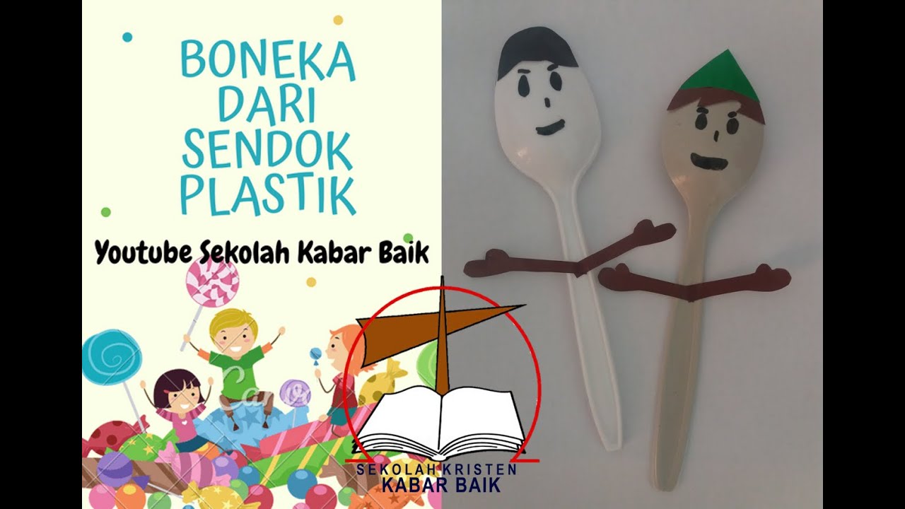 Kreativitas Boneka  dari  Sendok Plastik  TKK Kabar Baik 