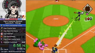 Mario Superstar Baseball - Superstar% Waluigi in 15:43 (Former WR)