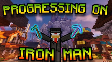 MAKING MASSIVE PROGRESS WITH AURA On My SKYBLOCK IRON MAN PROFILE!!