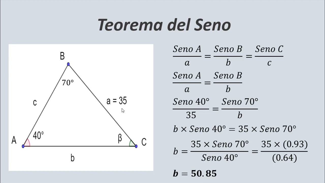TEOREMA DEL SENO EJERCICIO 1   20/08/2023