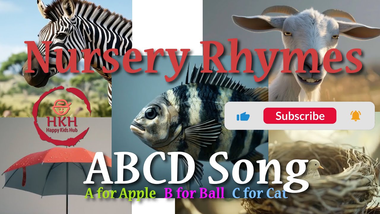A For Apple B For Ball C For Cat | Abcd Song I Abcd Rhymes I Nursery ...