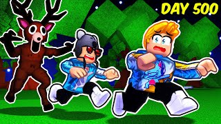We Survived 500 Nights in the Forest (HARDEST CHALLENGE!!)
