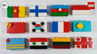 BANDEIRAS DO MUNDO de LEGO (Part.4) Tutorial