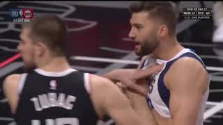 Luka Doncic Scores 11 Points Already \& Marcus Morris Wanna Fight Maxi Kleber after Heated Exchange !