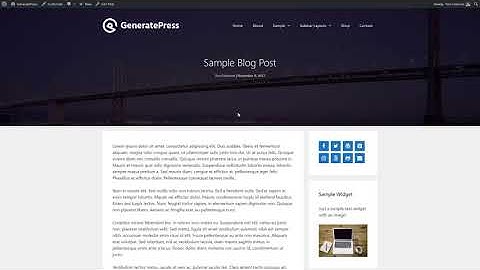 Using Header Elements in GeneratePress