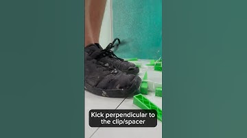 LEVTEC: Tile Leveling Clip System: Breaking/Kicking Clips: Tile Bathroom Remodel