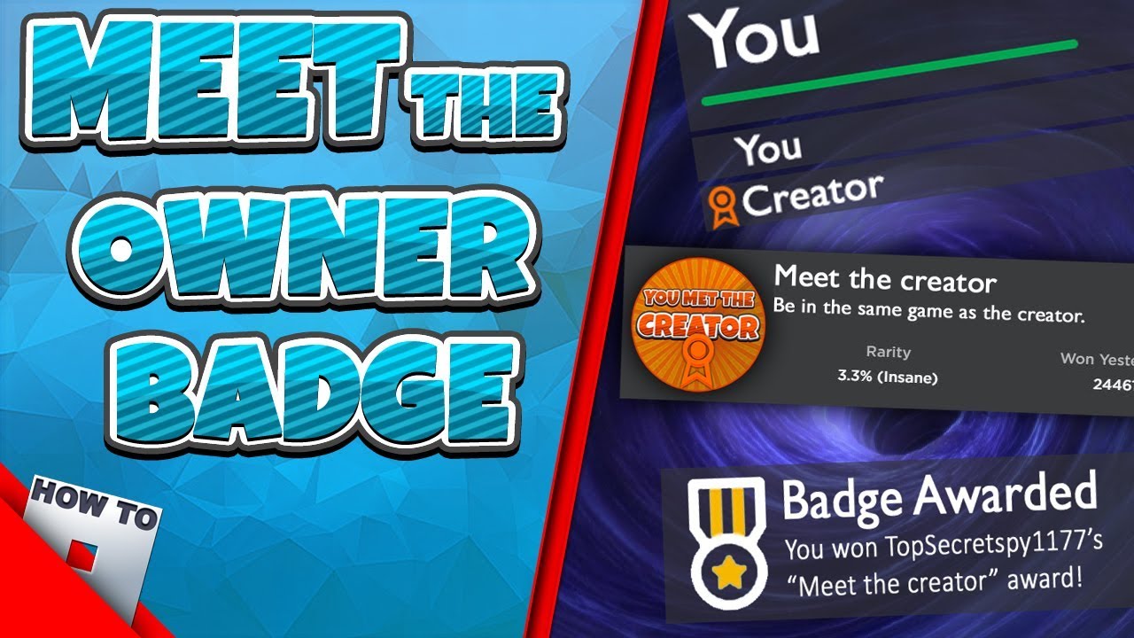 Check Description For New Version How To Make A Meet The Owner - roblox creator badge