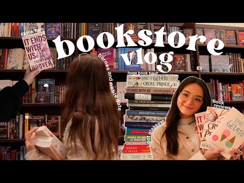 BOOKSTORE VLOG 🪴 book shopping at barnes & noble + book haul!