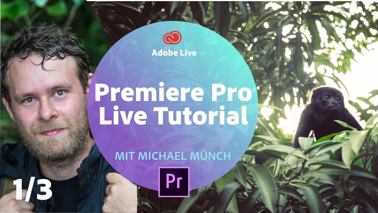 Premiere Pro Live Tutorial / mit Michael Münch - Adobe Live 1/3