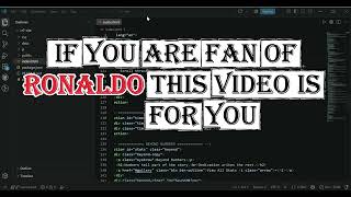CR7 – The Journey of Greatness ⚽ | Cinematic Cristiano Ronaldo Website | HTML CSS JavaScript