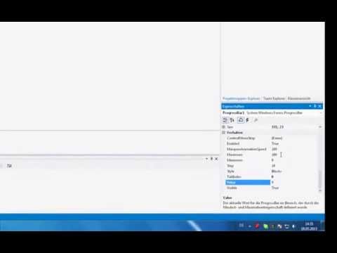 Microsoft Visual Studio 2012  Progressbar.
