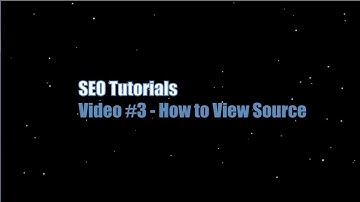 Intro to SEO - Video #3 - How to View Source
