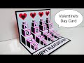 How to make valentine&#39;s day card | Handmade valentine&#39;s day pop up card | Easy valentine&#39;s day card